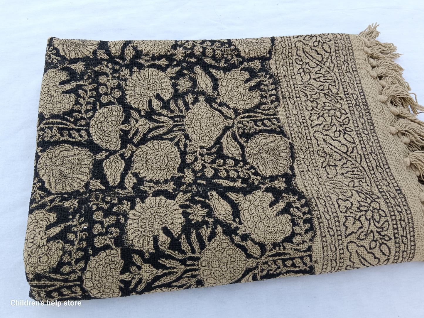 Handmade Throw Hand block print Throw Cotton Throw Blanket Sofa Decor