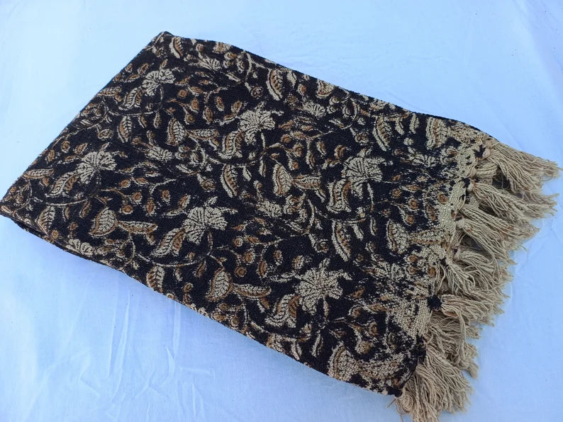 Home Inspiration Handmade Throw Hand block print Throw Cotton Throw